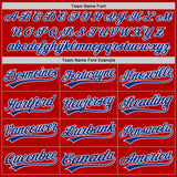 Custom Red Royal-White Authentic Baseball Jersey