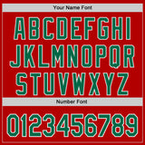 Custom Red Kelly Green-White Authentic Baseball Jersey