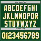 Custom Green White-Yellow Authentic Baseball Jersey