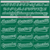 Custom Kelly Green-White Authentic Baseball Jersey