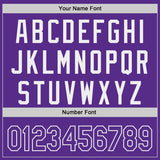 Custom Purple-White Authentic Baseball Jersey