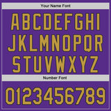 Custom Purple Old Gold-Black Authentic Baseball Jersey