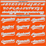 Custom Orange White-Gray Authentic Baseball Jersey