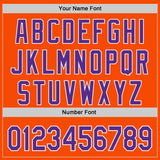 Custom Orange Purple-White Authentic Baseball Jersey