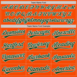 Custom Orange Green-White Authentic Baseball Jersey