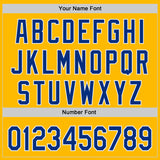 Custom Gold Royal-White Authentic Baseball Jersey