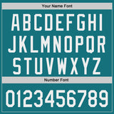 Custom Teal-White Authentic Baseball Jersey