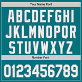 Custom Teal White-Gray Authentic Baseball Jersey