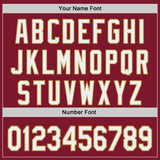 Custom Crimson White-Old Gold Authentic Baseball Jersey
