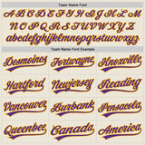 Custom Cream Purple-Gold Authentic Baseball Jersey