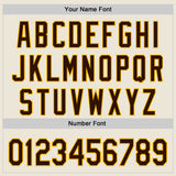 Custom Cream Brown-Gold Authentic Baseball Jersey