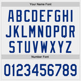 Custom White-Royal Authentic Baseball Jersey
