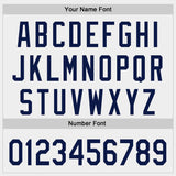 Custom White-Navy Authentic Baseball Jersey
