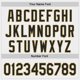 Custom White Black-Old Gold Authentic Baseball Jersey