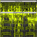 Custom Black Neon Green Dripping Splatter Art Round Neck Sublimation Basketball Suit Jersey