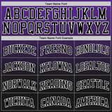Custom Purple Black-White Fade Fashion Round Neck Sublimation Basketball Suit Jersey
