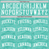 Custom Aqua White Fluid Art Round Neck Sublimation Basketball Suit Jersey