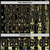 Custom Camo Black-Vegas Gold American Flag Round Neck Sublimation Salute To Service Basketball Suit Jersey