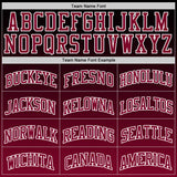 Custom Black Crimson-White Fade Fashion Round Neck Sublimation Basketball Suit Jersey