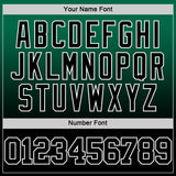 Custom Kelly Green Black-White Fade Fashion Round Neck Sublimation Basketball Suit Jersey
