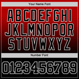 Custom Red Black-White Fade Fashion Round Neck Sublimation Basketball Suit Jersey