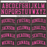 Custom Brown Pink Round Neck Suit Basketball Jersey