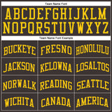 Custom Brown Gold Round Neck Suit Basketball Jersey