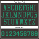 Custom Brown Kelly Green Round Neck Suit Basketball Jersey