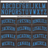 Custom Brown Blue Round Neck Suit Basketball Jersey