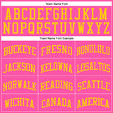 Custom Pink Gold Round Neck Suit Basketball Jersey