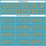 Custom Teal Old Gold Round Neck Suit Basketball Jersey