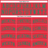 Custom Fire Red Kelly Green Round Neck Suit Basketball Jersey