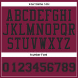 Custom Maroon Black Round Neck Suit Basketball Jersey