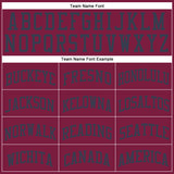 Custom Maroon Navy Round Neck Suit Basketball Jersey