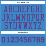 Custom Blue Purple Round Neck Suit Basketball Jersey