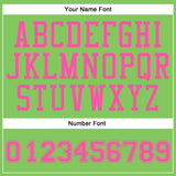 Custom Neon Green Pink Round Neck Suit Basketball Jersey