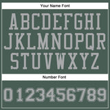 Custom Green Gray Round Neck Suit Basketball Jersey