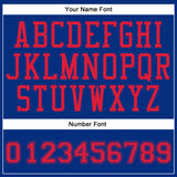 Custom Royal Red Round Neck Suit Basketball Jersey