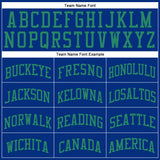 Custom Royal Kelly Green Round Neck Suit Basketball Jersey