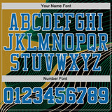 Custom Black Blue Green Old Gold White-Red Wave Stripe Round Neck Sublimation Basketball Suit Jersey