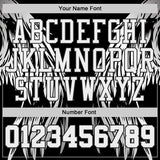 Custom Black-White Eagle Wing Boho Style Round Neck Sublimation Basketball Uniform Jersey