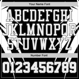 Custom Black White-Steel Gray Wing Boho Style Round Neck Sublimation Basketball Uniform Jersey