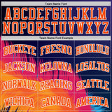 Custom Purple Orange Pink-White Feather Wing Boho Style Round Neck Sublimation Basketball Uniform Jersey