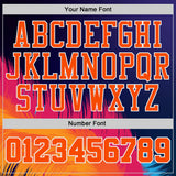 Custom Purple Orange Pink-White Feather Wing Boho Style Round Neck Sublimation Basketball Uniform Jersey