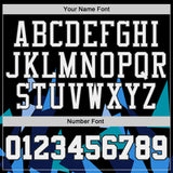 Custom Black-White Geometric Triangle Wing Boho Style Round Neck Sublimation Basketball Uniform Jersey