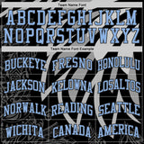Custom Black Light Blue-Gray Wing Boho Style Round Neck Sublimation Basketball Uniform Jersey
