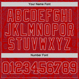 Custom Red-White Tribal Ethnic Aztec Sun Stone Side Panel Stripe Round Neck Sublimation Basketball Set Jersey
