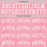 Custom Medium Pink-White Tribal Ethnic Aztec Sun Stone Side Panel Stripe Round Neck Sublimation Basketball Set Jersey