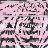 Custom Light Pink Black-White Lightning Gradient Dot Side Panel Stripe Round Neck Sublimation Basketball Set Jersey