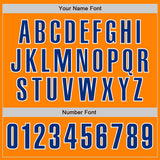 Custom Bay Orange Royal-White Authentic Baseball Jersey